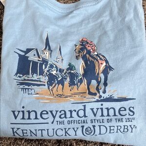 Vineyard Vines Kids Light Blue Derby Long Sleeve Tee. 151st! Boys. Size 3T.